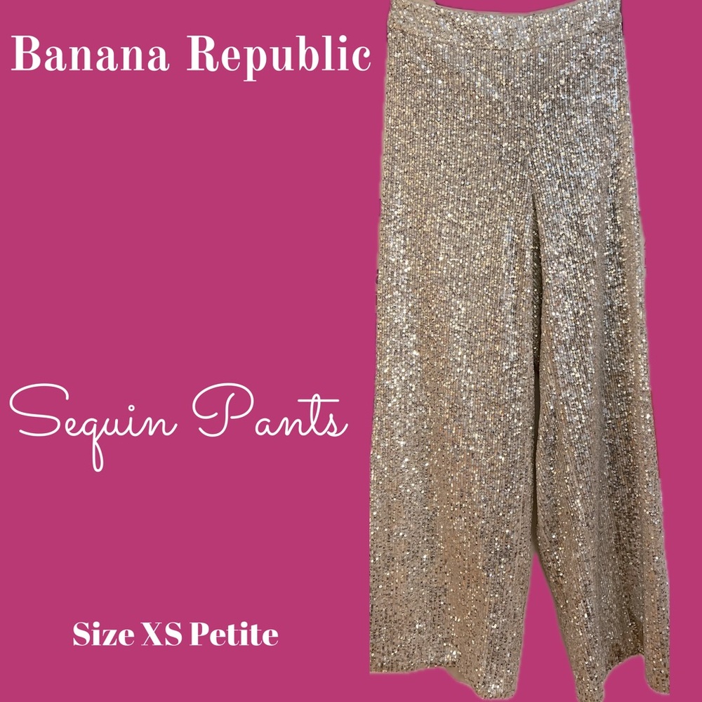 Banana Republic Sequin Trousers 🪩